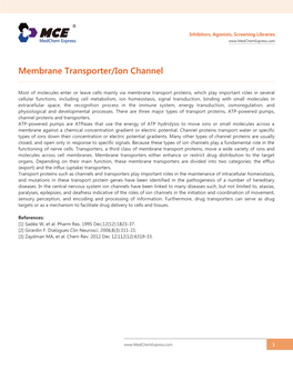 Membrane Transporter/Ion Channel