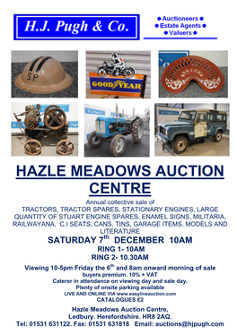 Hazle Meadows Auction Centre, Ledbury