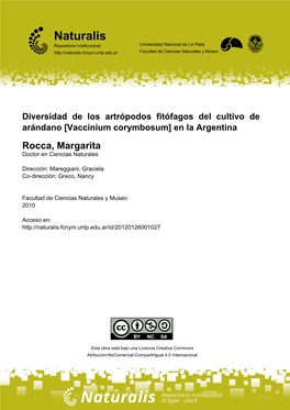 (Vaccinium Corymbosum) EN LA ARGENTINA