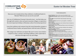 Easter in Ukraine Tour