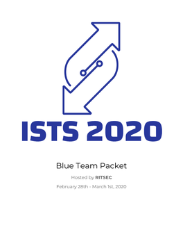 Blue Team Packet