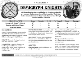 Demigryph Knights