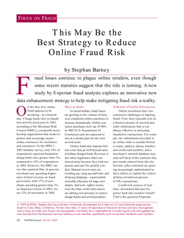 This May Be the Best Strategy to Reduce Online Fraud Risk