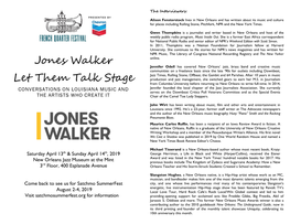 Jones Walker Let Them Talk Stage