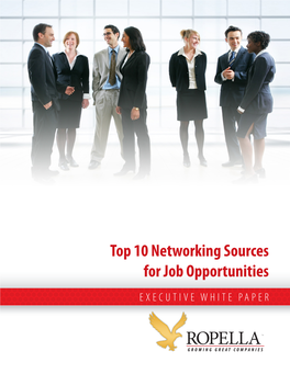 Top 10 Networking Sources for Job Opportunities