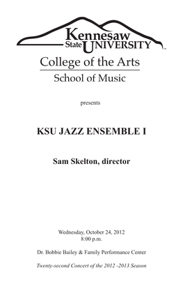 Jazz Ensemble I