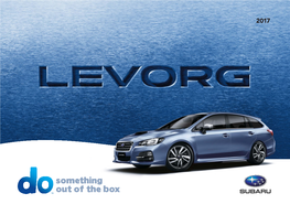 Brochure: Subaru GK Levorg (November 2016)