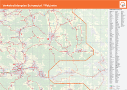 Verkehrslinienplan Schorndorf / Welzheim