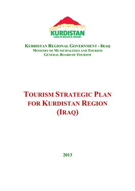 Tourism Strategic Plan for Kurdistan Region (Iraq)