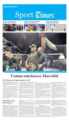 Usman Outclasses Masvidal UFC Debuts on ‘Fight Island’ in UAE