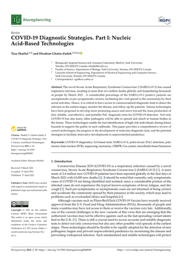 COVID-19 Diagnostic Strategies. Part I: Nucleic Acid-Based Technologies