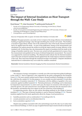 The Impact of Internal Insulation on Heat Transport Through the Wall: Case Study