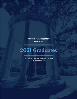 2021 Spring Commencement Graduates