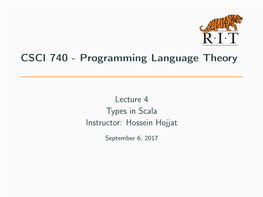 Programming Language Theory