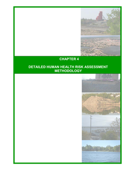 Chapter 4: Detailed Human Health Risk Assessment