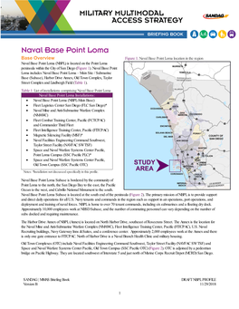 Naval Base Point Loma Base Overview Figure 1