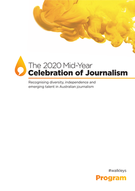 The 2020 Mid-Year Celebration of Journalism
