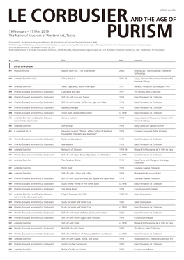 Le Corbusierand the Age of Purism