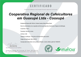 Cooperativa Regional De Cafeicultores Em Guaxupé Ltda - Cooxupé