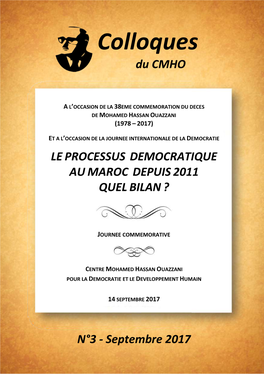 Colloques Du CMHO