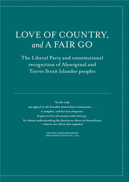 Download Love of Country and a Fair Go