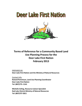 Deer Lake Terms of Reference