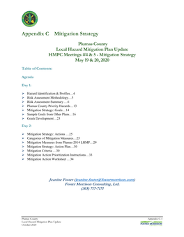 Appendix C Mitigation Strategy