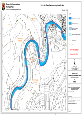 Karte Des Überschwemmungsgebiets Der Ahr Rheinland-Pfalz