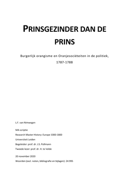 Prinsgezinder Dan De Prins