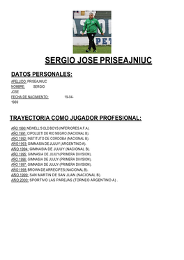 Sergio Jose Priseajniuc