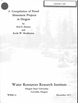 I W Water Resources Research Institute