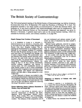 The British Society of Gastroenterology