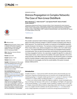 Distress Propagation in Complex Networks: the Case of Non-Linear Debtrank