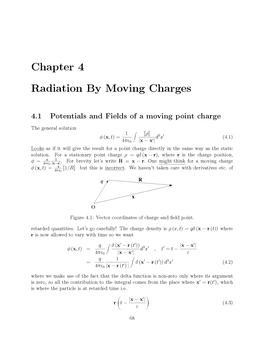 Chapter 4 Radiation by Moving Charges