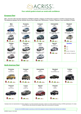 Your Vehicle Guide to Book Car Rental with Confidence European Fleet North American Fleet