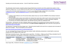 Covid-19, North East Lincolnshire This Information Sheet Has Been