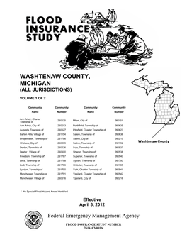 Washtenaw County, Michigan (All Jurisdictions)