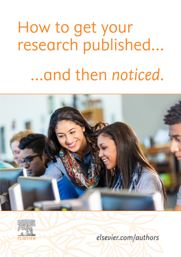 How to Get Your Research Published… …And Then Noticed