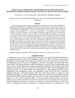 17 Structural Composition and Distribution of Tree