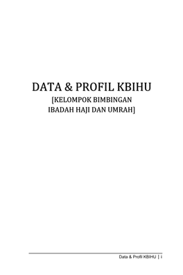 Data & Profil Kbihu