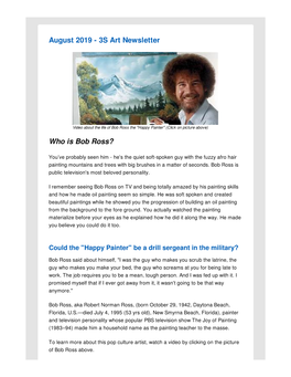 Bob Ross the "Happy Painter" (Click on Picture Above)