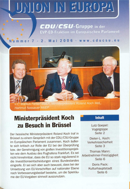 UID 2006 Nr. 12 Beilage: Union in Europa Nr. 7, Union in Deutschland