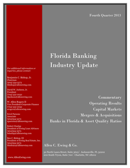 Florida Banking Industry Update