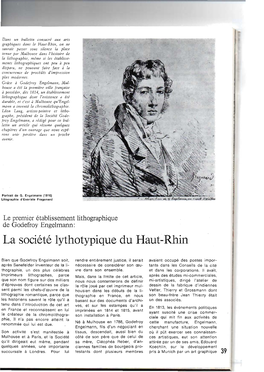 La Société Lythotypique Du Haut-Rhin