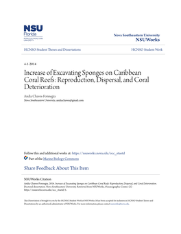 Increase of Excavating Sponges on Caribbean Coral Reefs