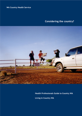 Health Professionals Guide to Living in Country Western Australia (PDF)