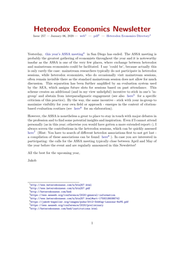 Heterodox Economics Newsletter Issue 257 — January 06, 2020 — Web1 — Pdf2 — Heterodox Economics Directory3