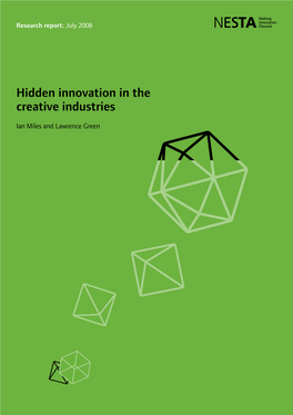 Hidden Innovation in the Creative Industries