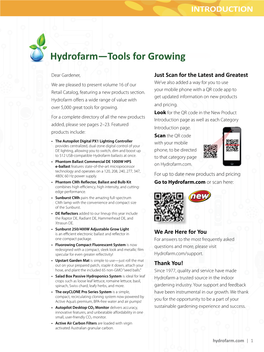 Hydrofarm—Tools for Growing