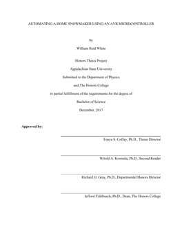Automating a Home Snowmaking System Using an AVR Microcontroller